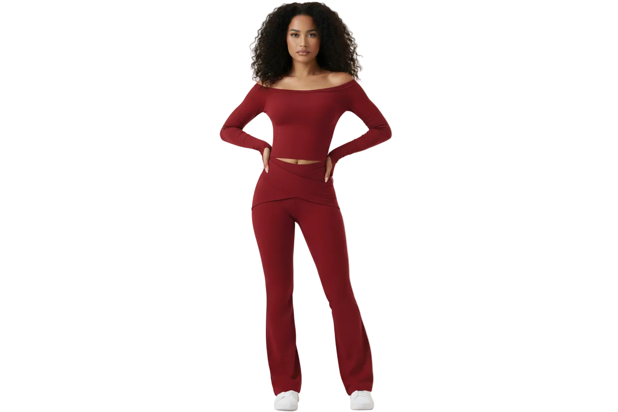 Burgundy Fitness Set